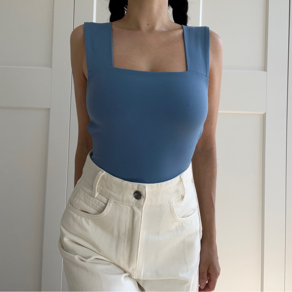 Free people cut out blue bodysuit size XS